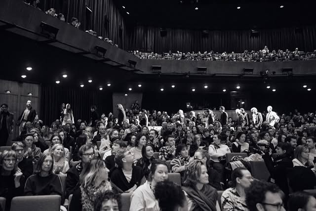 Full cinema auditorium at the Berlinale screening of The Good Sister